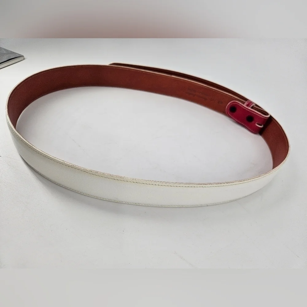 Custom Mexican RED WHITE GREEN Genuine Leather Interchangeable BELT STRAP sz 45